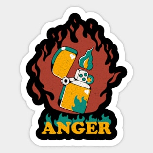 Anger Sticker